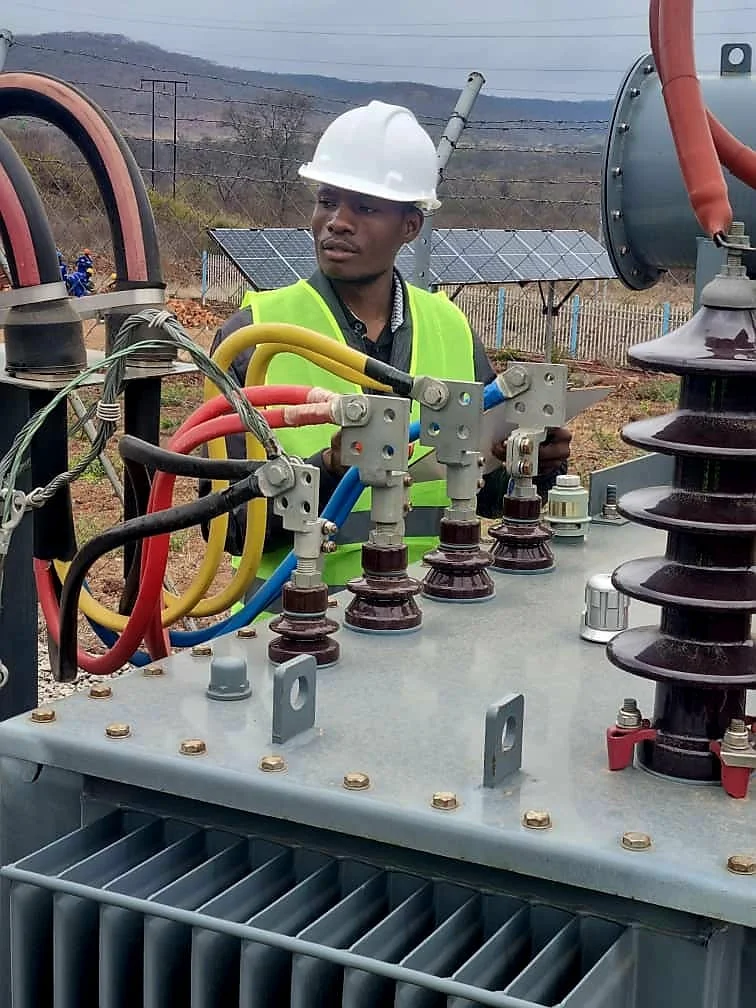 Certified engineer working on electrical infrastructure